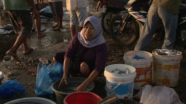 Busy fish market