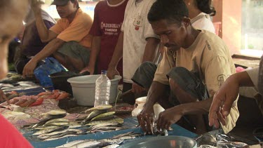 Busy fish market