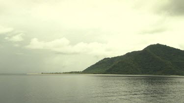 Tropical island on the coast