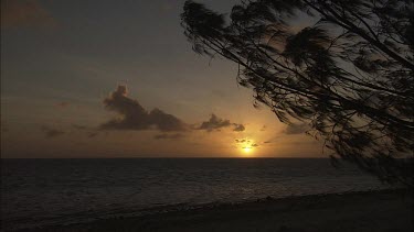 Sunset Over Calm Water