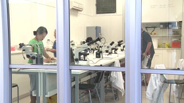 Heron Island Research Station: People performing research