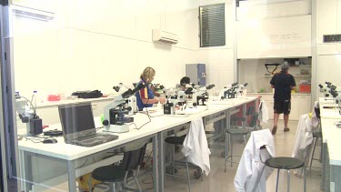 Heron Island Research Station: People performing research