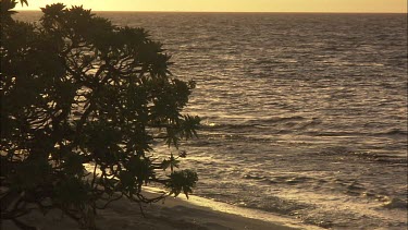 Sunset at the beach.