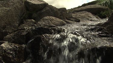 Rocky waterfall in the Australian Alps