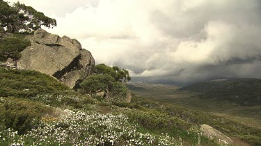 Rocky landscape in the Australian Alps