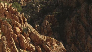 High, rocky cliffs