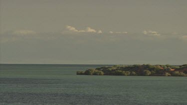 Calm water along the coast
