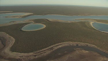 Sand flats on the coast