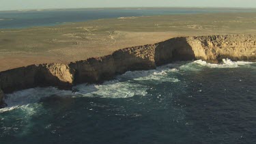 Rocky cliffs along the coast