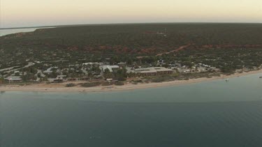 Small harbour along the ocean coast