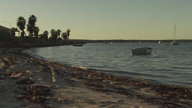 Boats off the beach