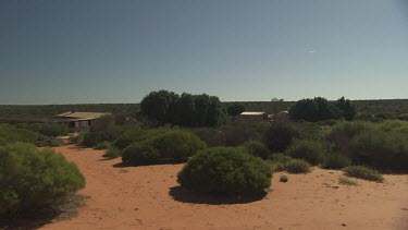 Quiet farmstead at the end of a dirt path