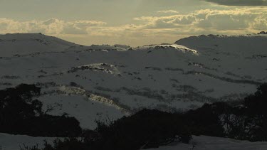 Snow-covered mountains