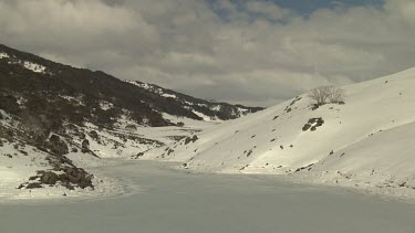 Snow-covered mountains