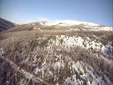 Snow-covered mountain landscape