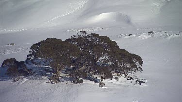 Snow-covered mountain landscape