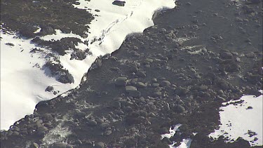 Snow-covered mountain landscape