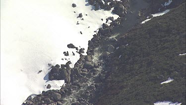 Snow-covered mountain landscape
