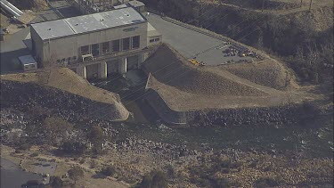 Facility in a mountain landscape