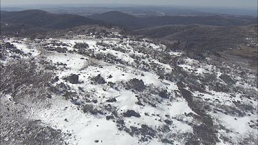 Snowy mountain landscape