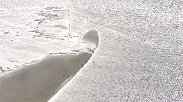 Sunlit sand bar in Spencer Gulf
