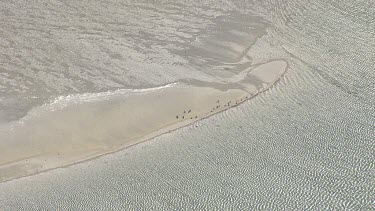 Sunlit sand bar in Spencer Gulf