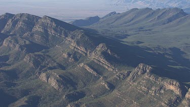 Misty mountains and valleys in the Flinder Ranges