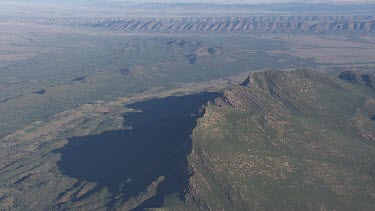 Misty mountains and valleys in the Flinder Ranges