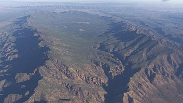 Misty mountains and valleys in the Flinder Ranges
