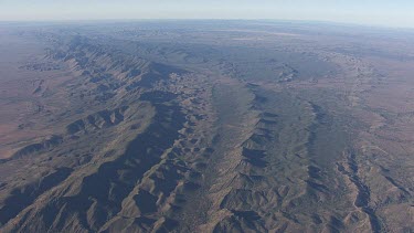 Misty mountains and valleys in the Flinder Ranges