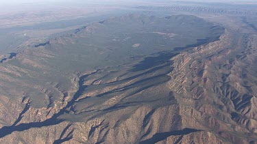 Misty mountains and valleys in the Flinder Ranges