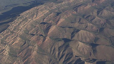 Misty mountains and valleys in the Flinder Ranges