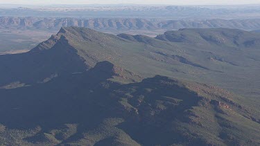 Misty mountains and valleys in the Flinder Ranges