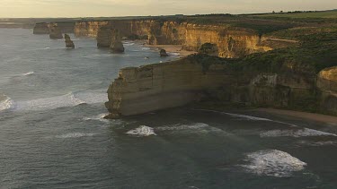 Cliffs behind the 12 Apostles at the Great Australian Bight