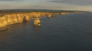 Cliffs behind the 12 Apostles at the Great Australian Bight