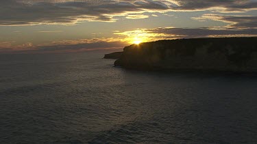 Golden sunset over the Great Australian Bight