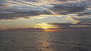 Golden sunset over the Great Australian Bight