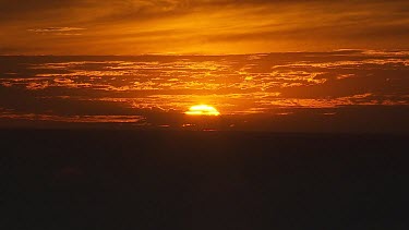 Golden sunset over the Great Australian Bight