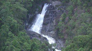 Flowing waterfall in Daintree National Park