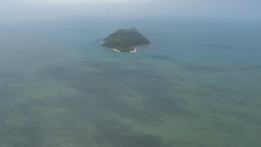 Small island in the ocean in Daintree National Park