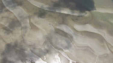 Patterns in the sand in Daintree National Park