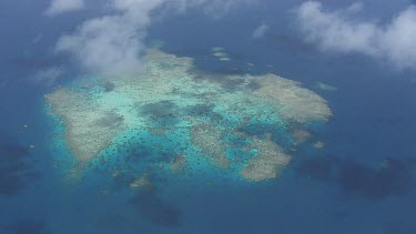 Aerial view of the Great Barrier Reef