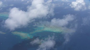 Aerial view of the Great Barrier Reef