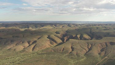 Aerial Views over Palm Valley in Finke Gorge National Park