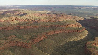 Aerial Views over Palm Valley in Finke Gorge National Park