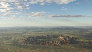 Aerial Views over Ormiston Pound near MacDonnell Ranges