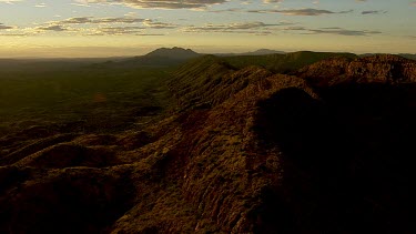 Aerial Views over MacDonnell Ranges- Sunrise