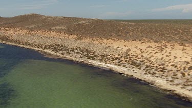 Aerial View of Shark Bay Coastline