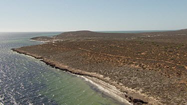 Aerial View of Shark Bay Coastline