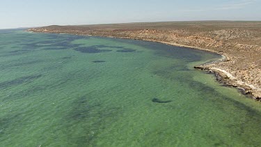 Aerial View of Shark Bay Coastline